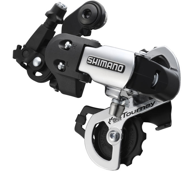 Shimano Achterderailleur 6/7-speed tourney rd-ft35 - directe montage d-type - zilver/zwart