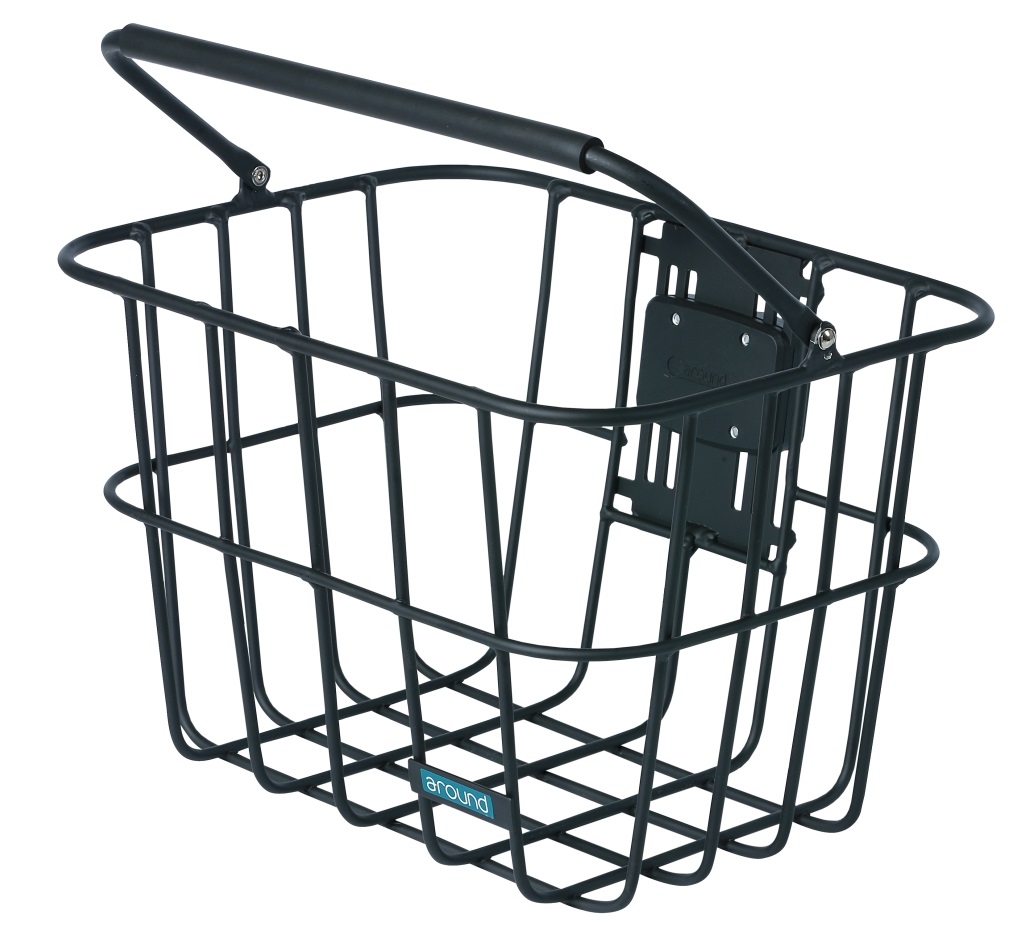 Around Fietsmand ace afneembaar incl. klick fix adapter - mat zwart