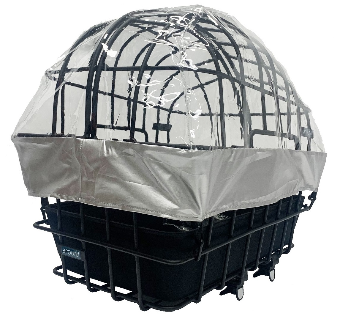 Around Regenhoes voor dierenfietsmand luna xl
