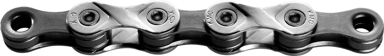 KMC x9 zilver/grijs fietsketting (1/2" x 11/128") - 122 schakels