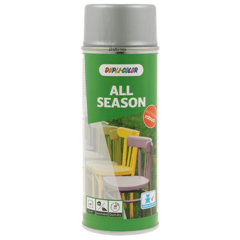 Spuitlak Dupli-Color RAL-9006 - 400 ml / all season / aluminium, zijdeglans