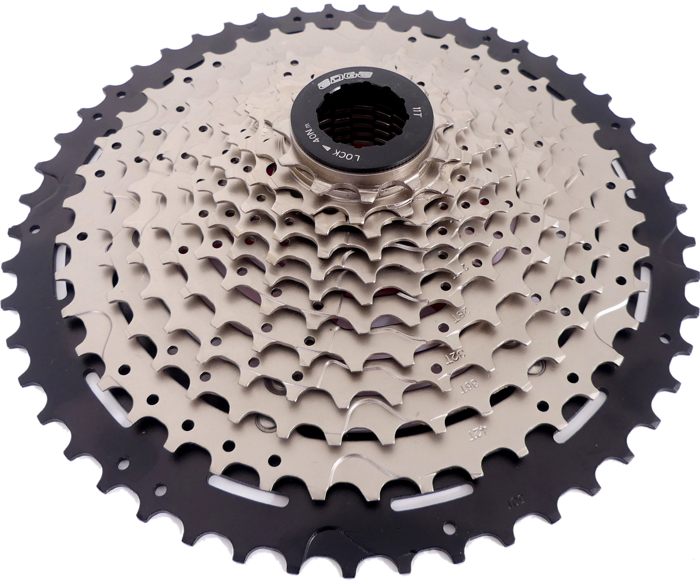 Edge cassette 12 speed csm9012 11-52t zilver/zwart