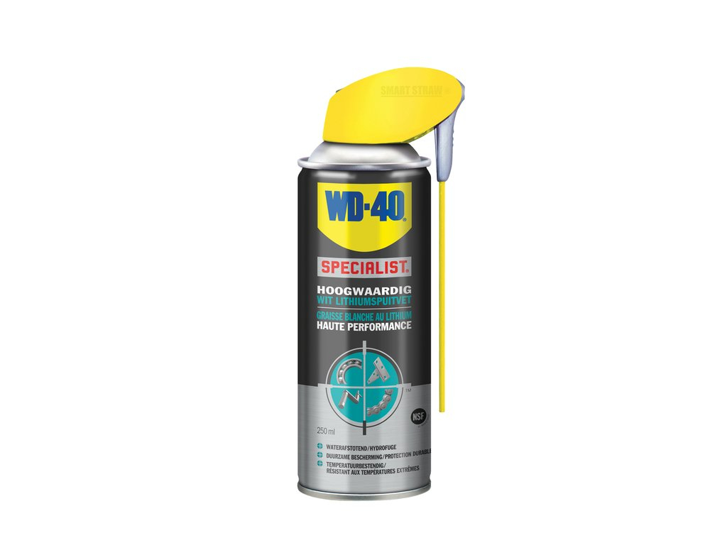 Wd40 specialist® hoogwaardig wit lithiumspuitvet 250ml