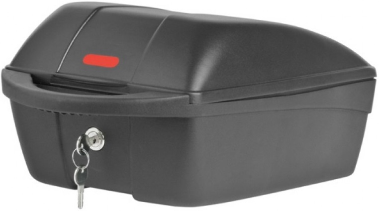 Polisport Topkoffer luxe met quick release bagagedragerbevestiging - zwart