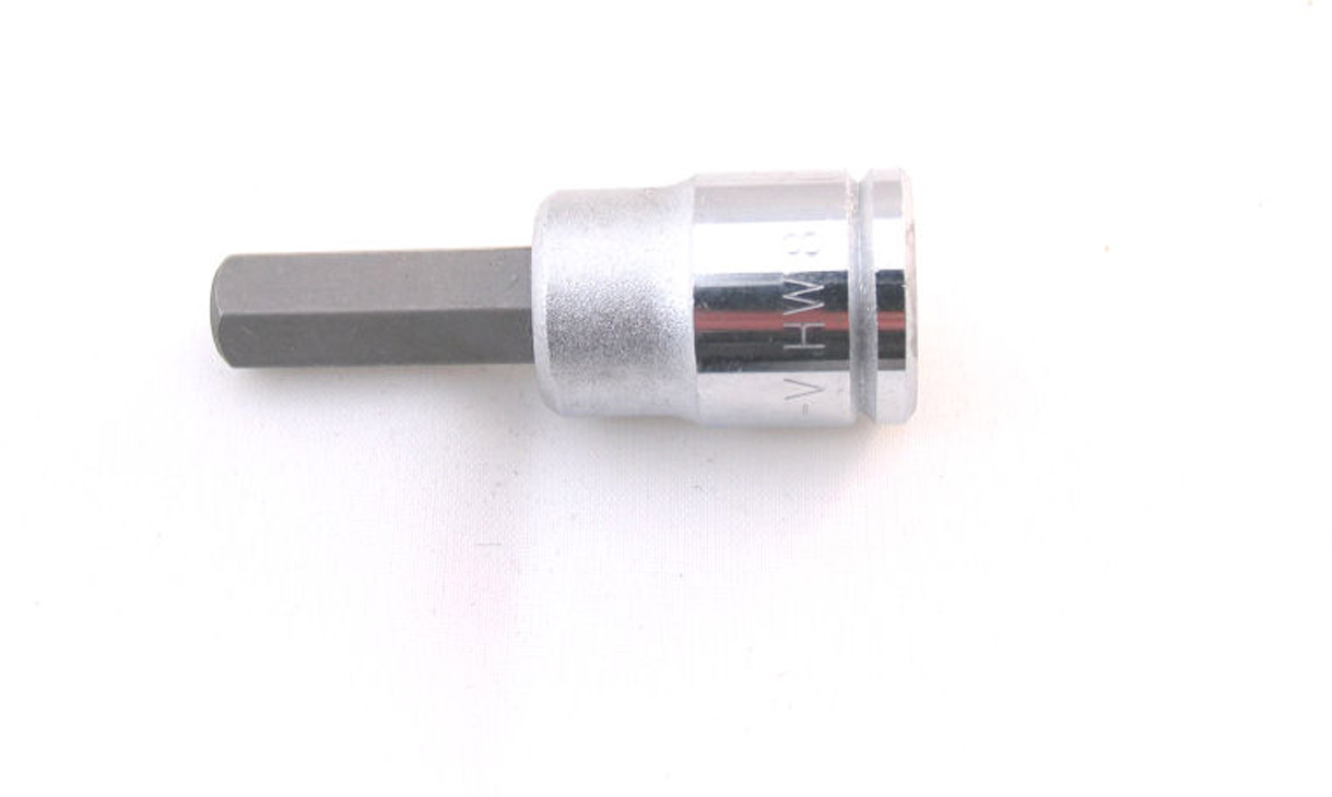 Cycplus Inbus opzetstuk cyclus 6-kant 8mm, voor sleutel 3/8"
