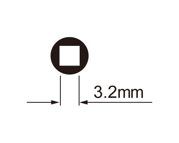 IceToolz spaaknippelsleutel 12b7 voor 3,2 mm (vierkante nippels)