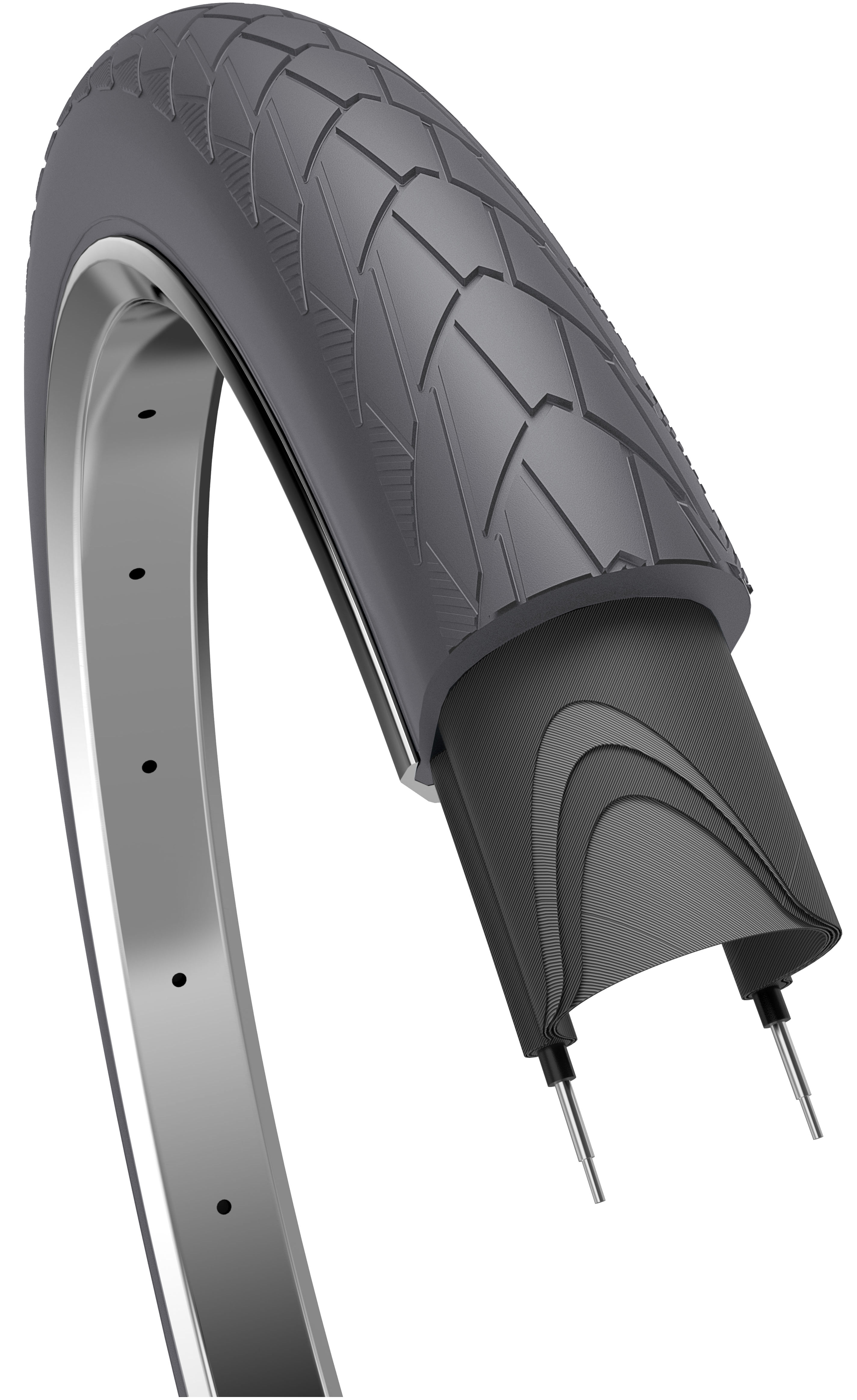 Edge Buitenband mambo 28 x 2.00"/ 50-622 mm - grijs met reflectie
