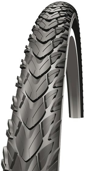 Schwalbe vouwband marathon mondial evo/dd 28 x 1.75"/ 47-622mm zwart met reflectie