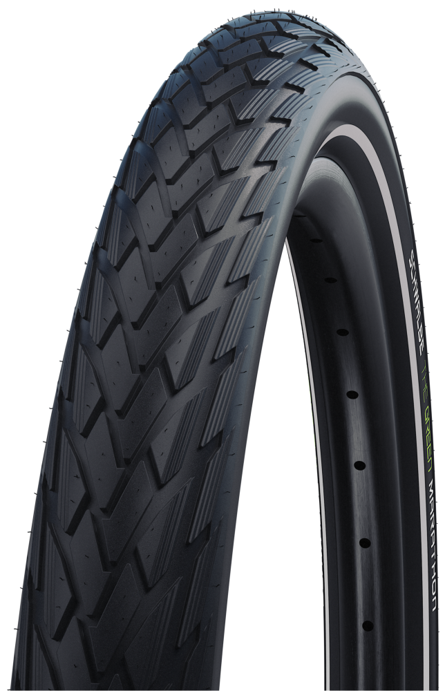 SCHWALBE Buitenband green marathon greenguard 28 x 1.00" / 25-622mm - zwart met reflectie