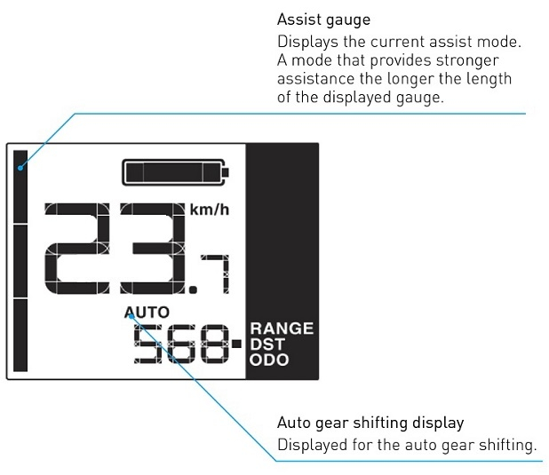 Shimano steps display sc-en500 elektrische e-tube system