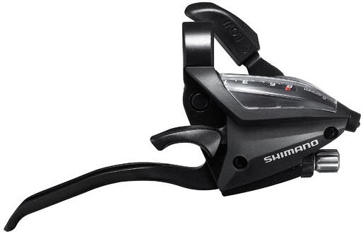 Shimano versteller (rechts) met remhendel 8 speed st-ef500-4 4 vingers zwart