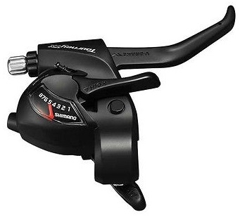 Shimano versteller (rechts) met remhendel 8 speed tourney st-tx800 2 vingers zwart