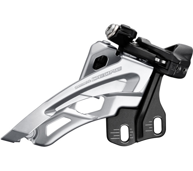 Shimano voorderailleur 3 x 10-speed deore fc-m6000 side swing directe montage laag 40-42t zwart