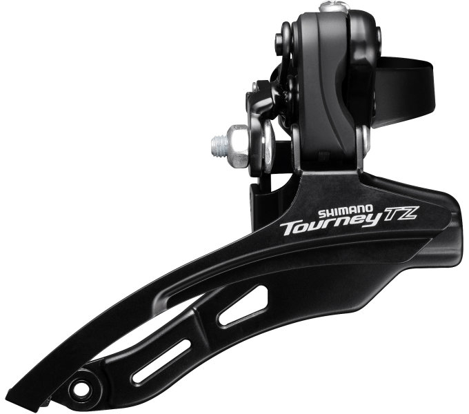 Shimano voorderailleur 6/7-speed tourney tz fd-tz500 down swing/top pull hoge klem ø28,6 mm 42t