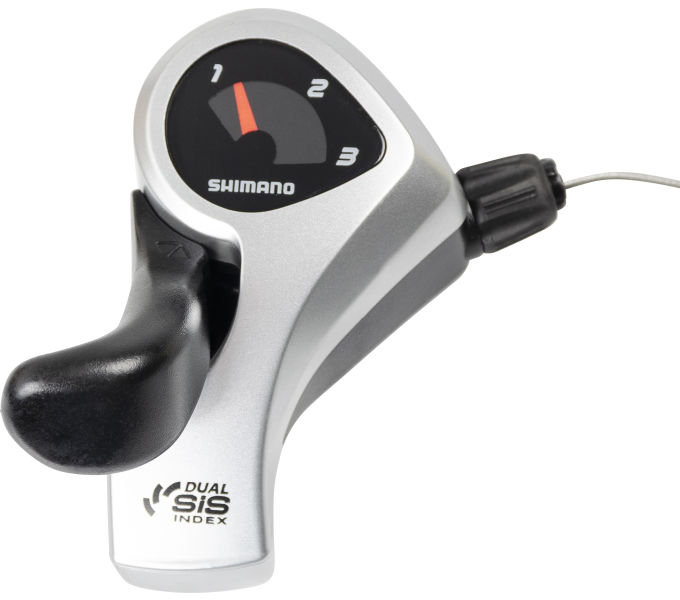 Shimano Versteller links 3 speed st-tx50 - zwart/zilver