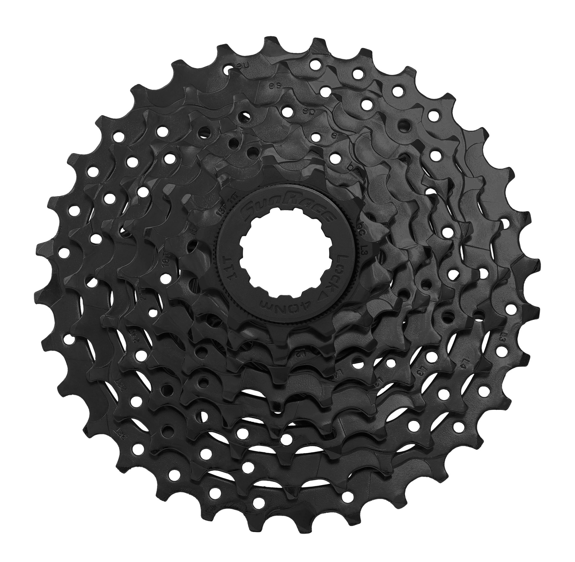 Sunrace cassette 8 speed csm55 11-32t zwart (werkplaatsverpakking)