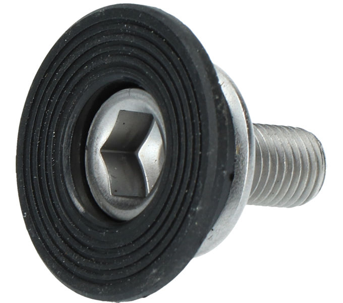 Shimano Crank bevestigingsbout met afdekkap fc-tx501 / fc-ty501 - zwart/zilver