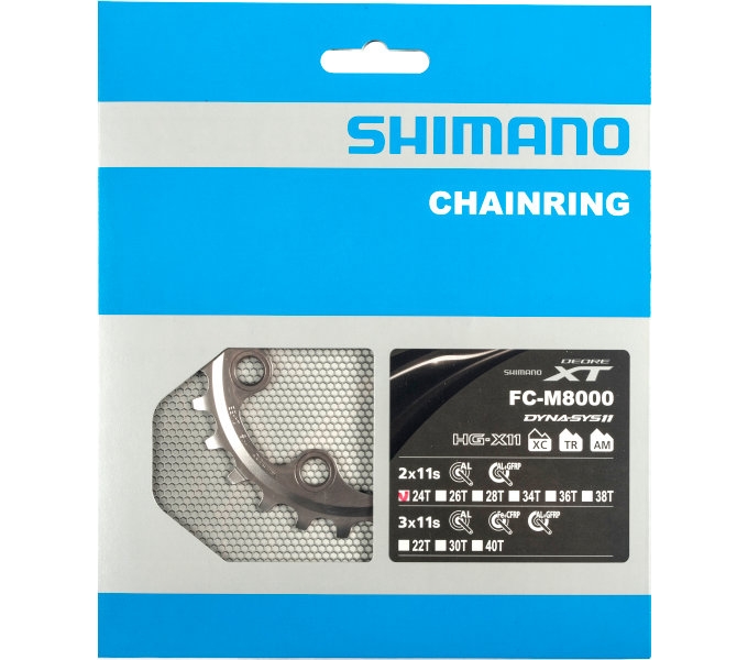 Shimano kettingblad deore xt 11v 24t y1rl24000 m8000