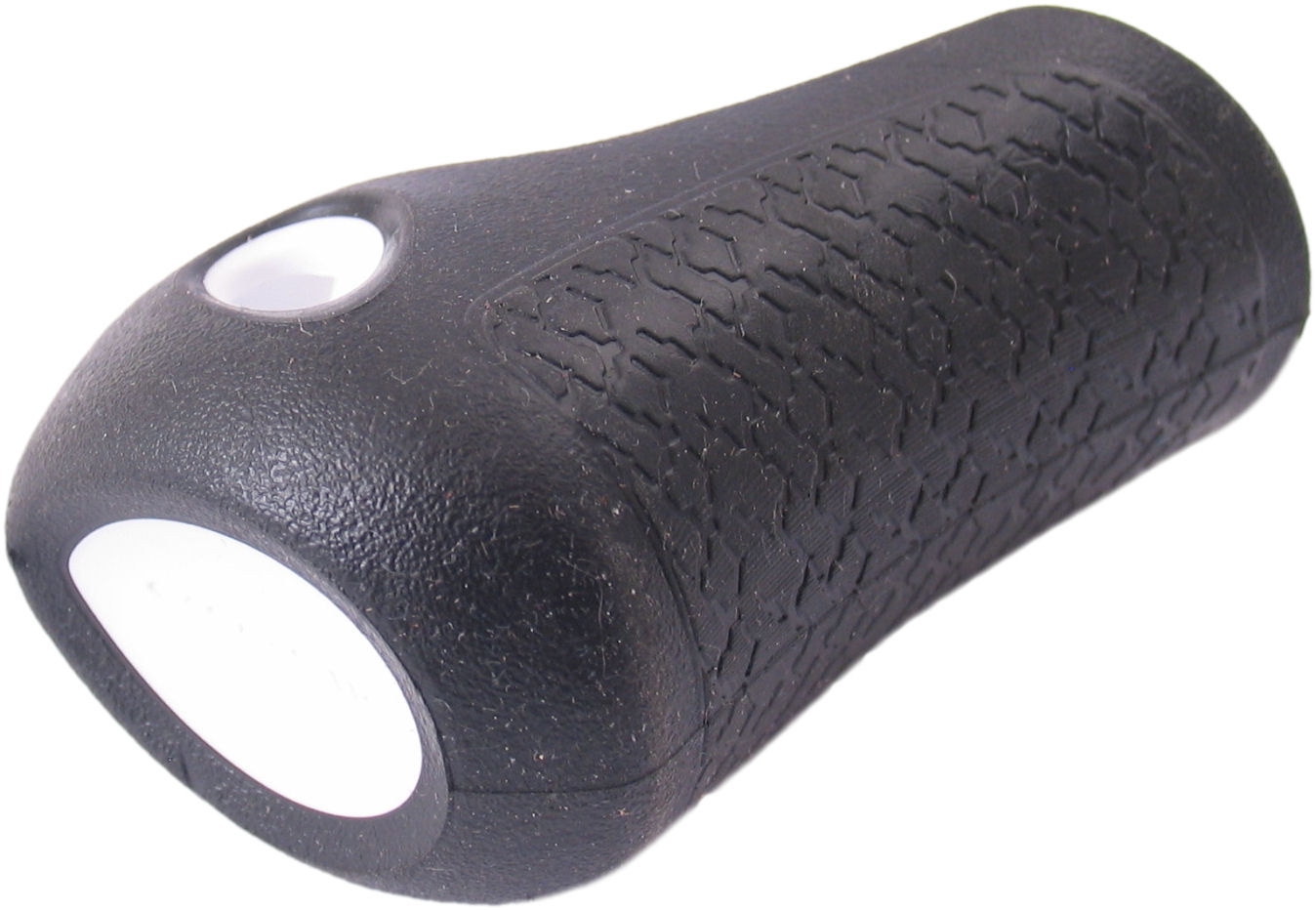 Gazelle Handvat dop links basis 88 mm - zwart met witte bies