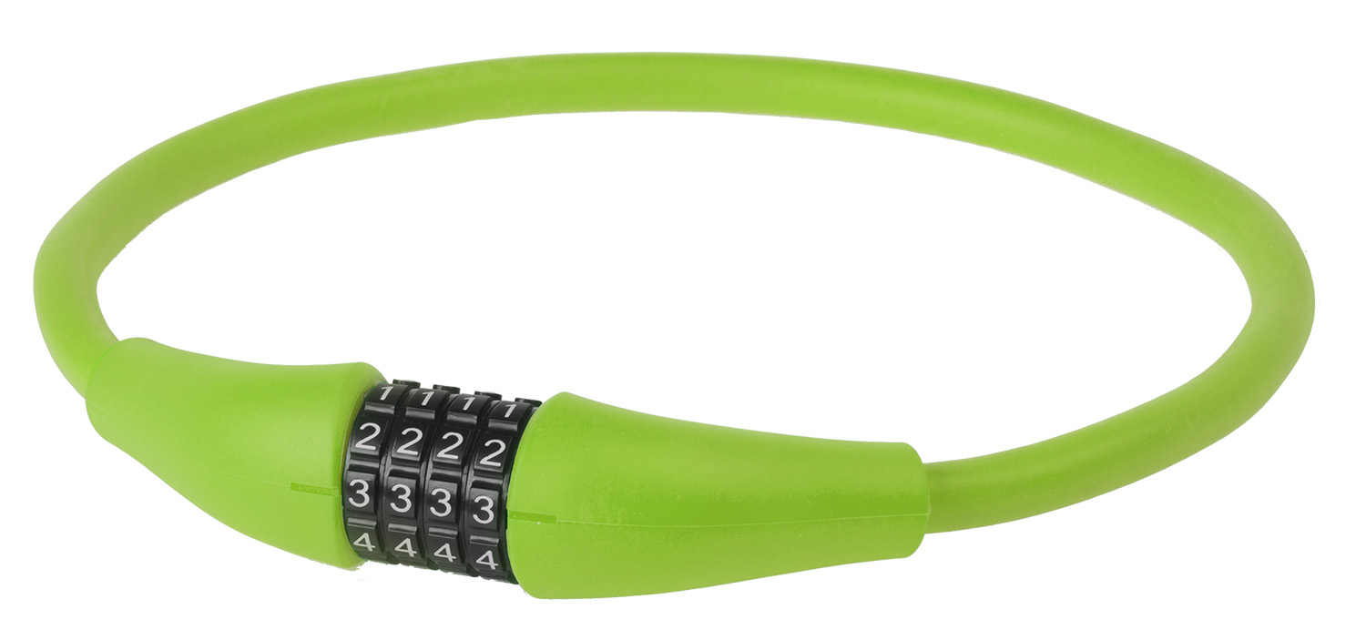 M-Wave kabelcijferslot silicon 900 x 12mm groen