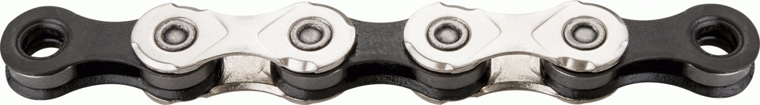 Kmc ketting 12 speed x12 126 schakels zilver/zwart (werkplaatsverpakking)