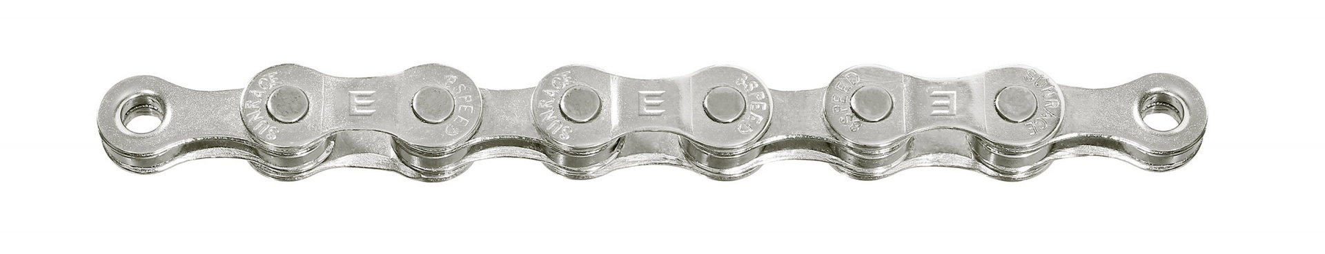 Sunrace elektrische fiets ketting 8v zilver 138l
