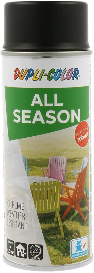Spuitlak Dupli-Color RAL-9005 - 400 ml / all season / gitzwart, mat