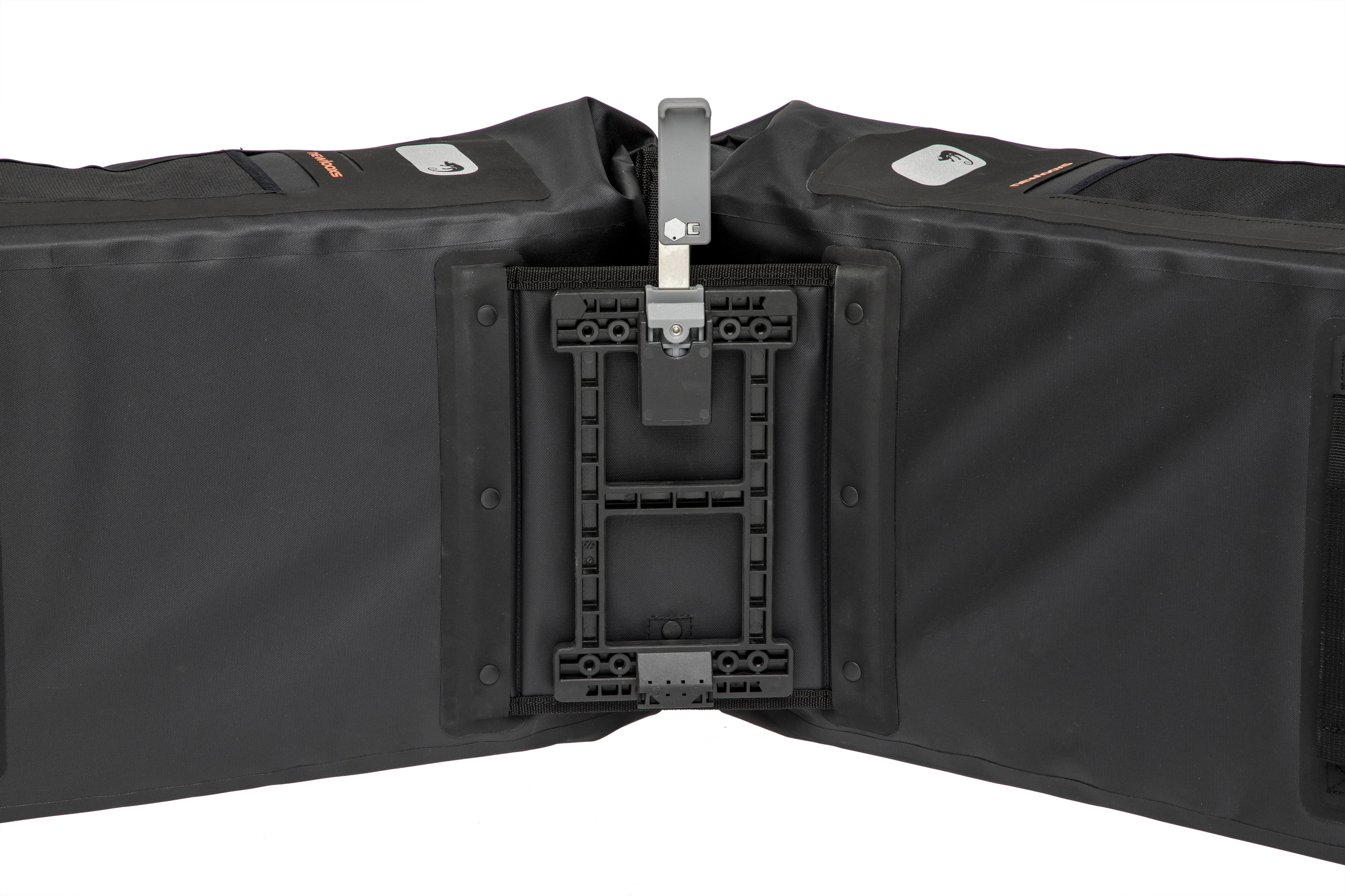 Newlooxs Varo waterdichte dubbele fietstas zwart/grijs 40l - mik
