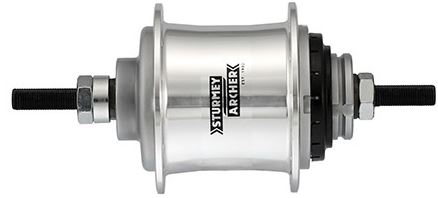 SturmeyArcher Versnellingsnaaf 2 speed sturmey archer a2 automatic vrijloopnaaf 36 gaats - zilver