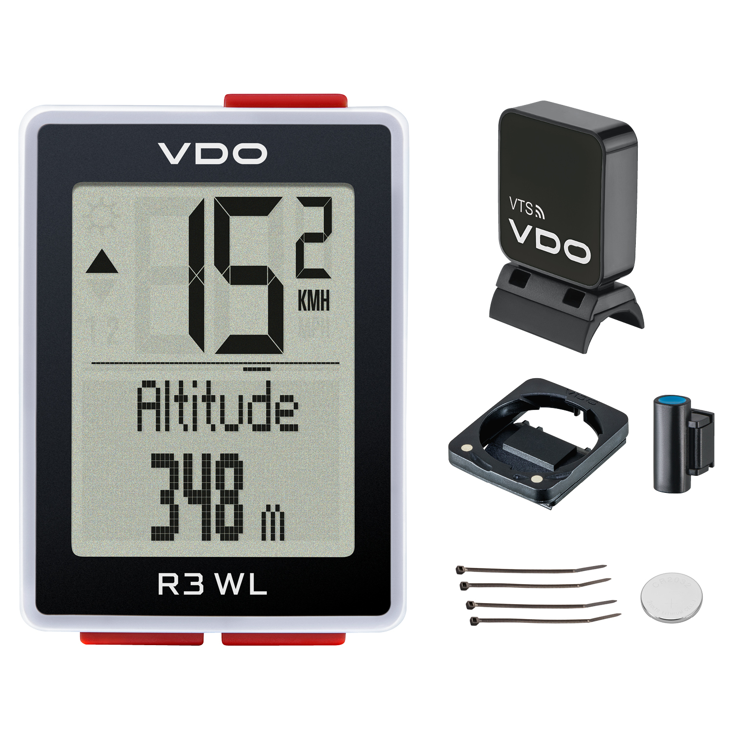 Vdo fietscomputer r3 wl draadloos sts