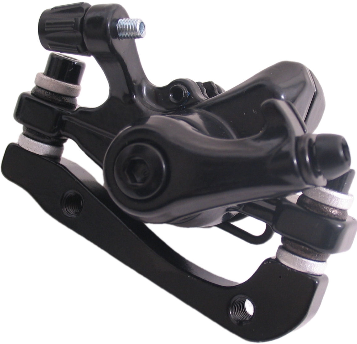 Promax remklauw mechanisch voor remschijf 180 mm voor / 160 mm achter pm / is