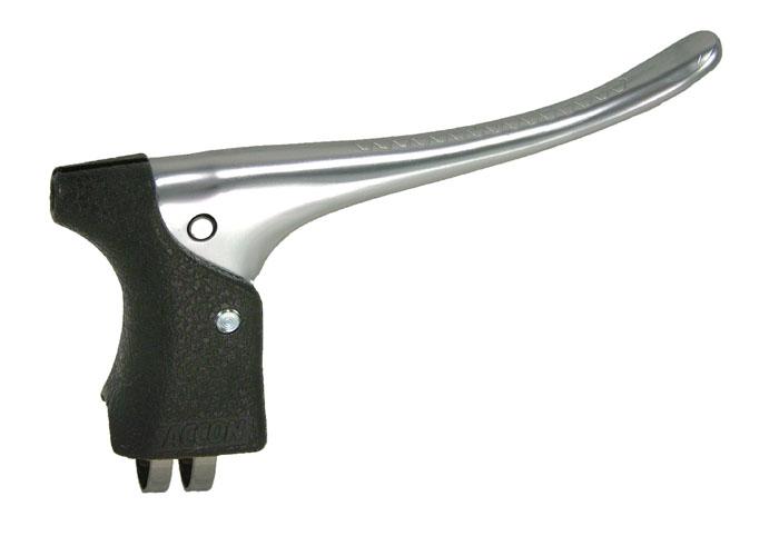 Saccon remhendel, per set aluminium/ kunststof. zwart/zilver