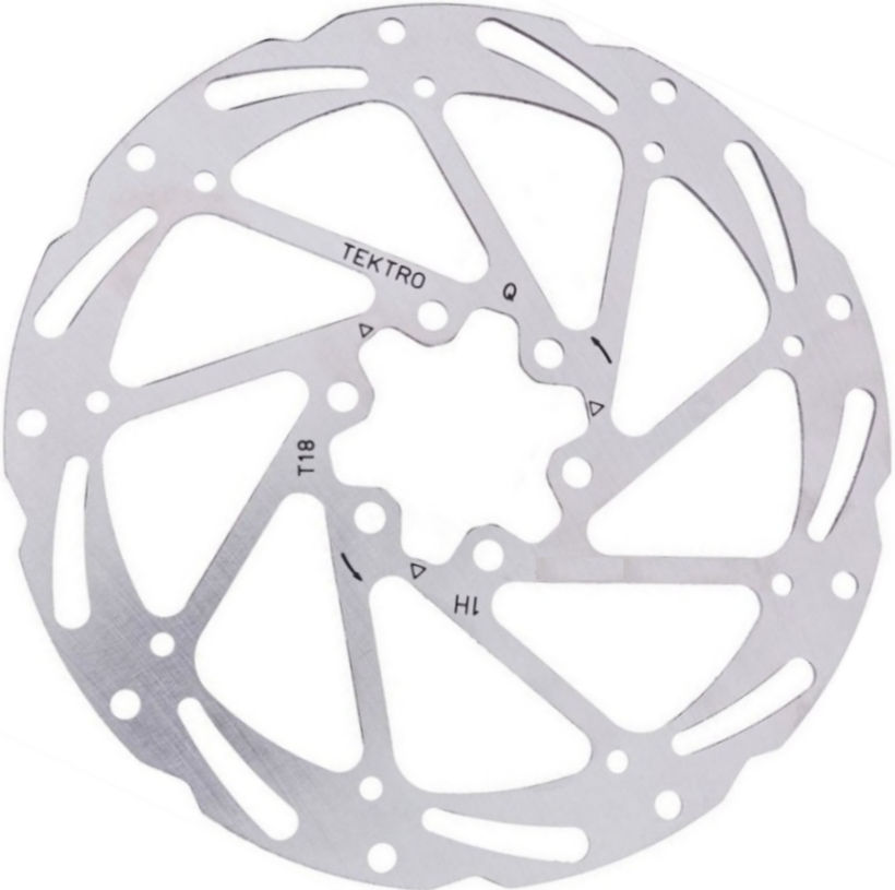 Kt Tero tr180-52 remschijf rotor ø180mm 1.85mm 6-punt zilver