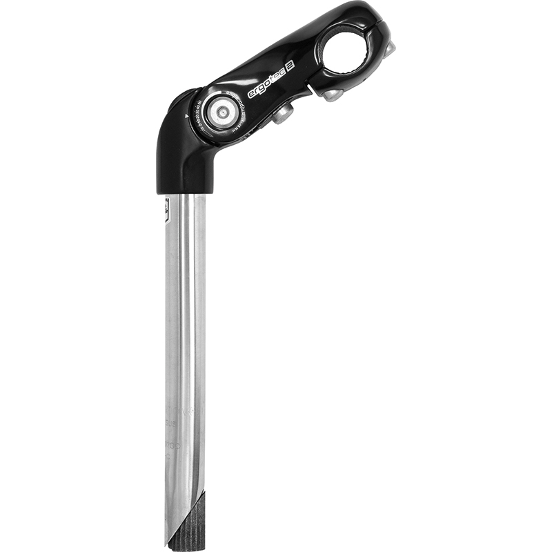 Ergotec Stuurpen kobra verstelbaar rvs 22,2 / 300x110 / 25,4 mm - zilver