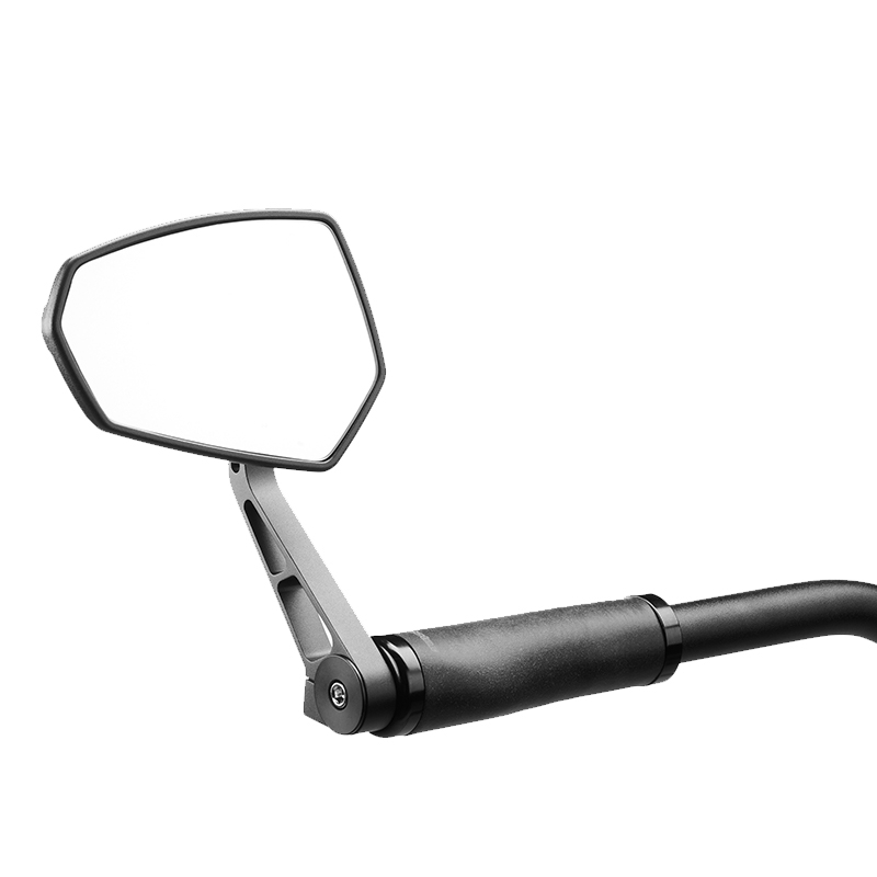 Ergotec spiegel m-77 korte arm 120 x 80-55 mm aluminium zwart gezandstraald