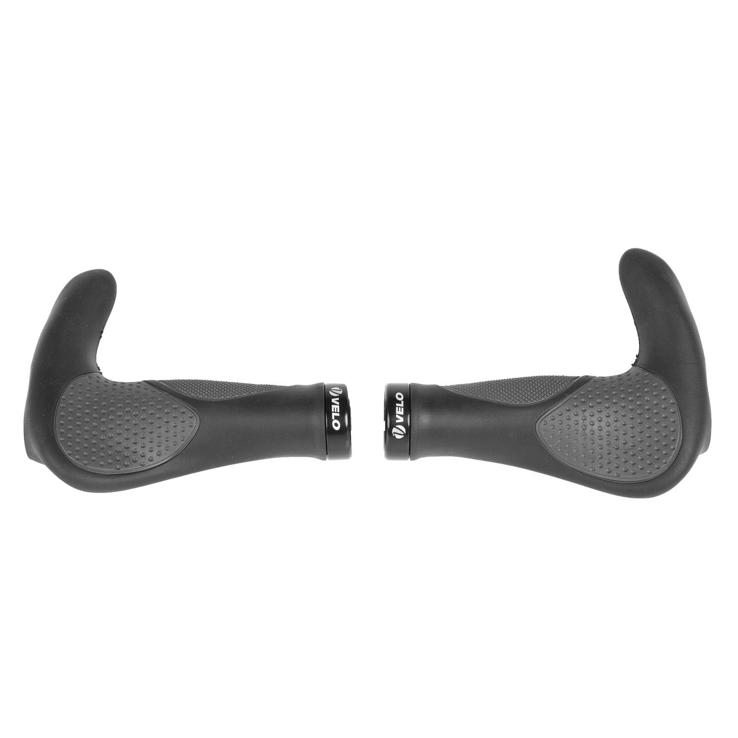 Velo Handvatset m-wave ergogel d3 bar met gelvulling en klem - zwart/grijs