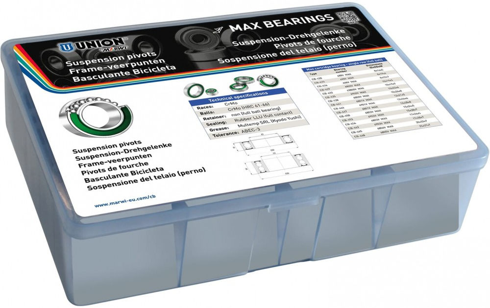 Marwi Union assortimentsdoos kogellagers suspension pivot