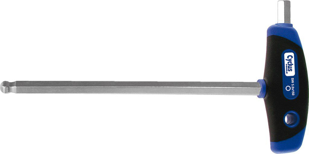 Cycplus T-greep kogelkop inbussleutel 4mm 150mm lang cyclus 720613