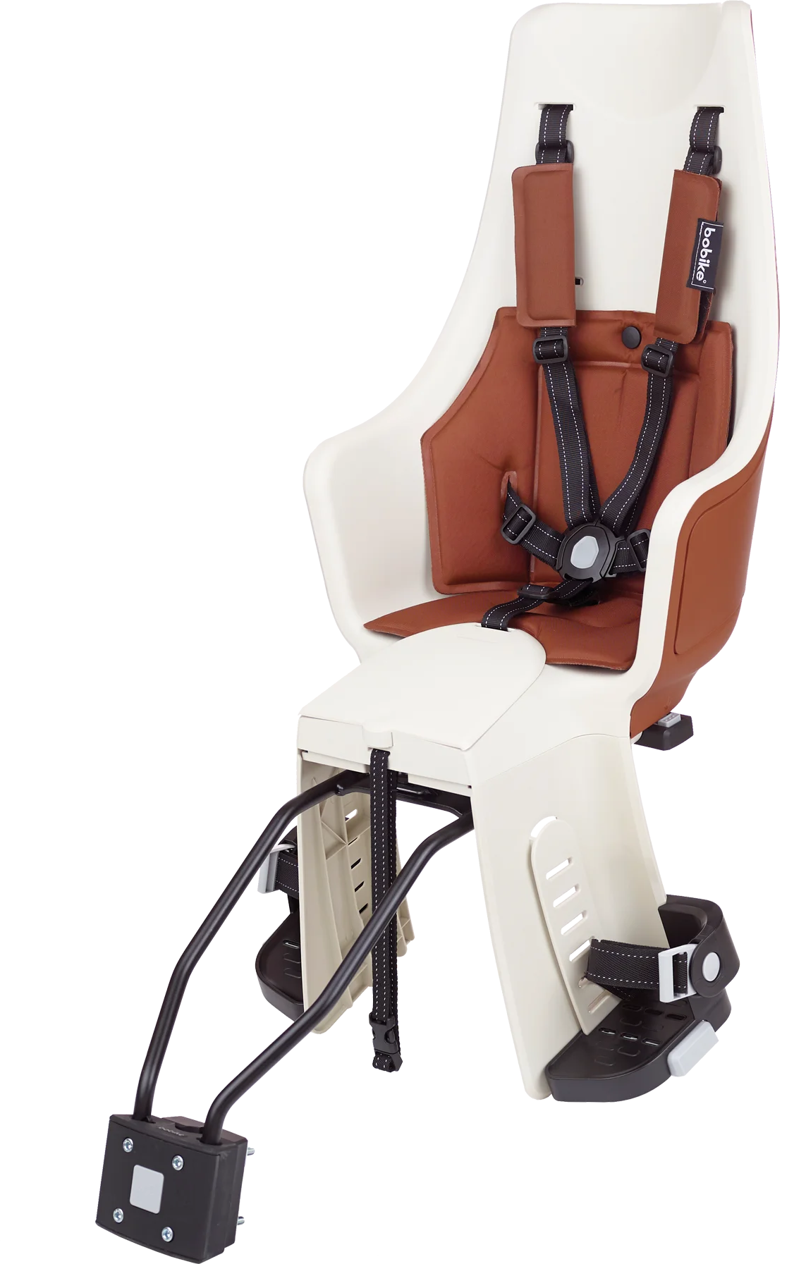 Bobike kinderzitje achter maxi exclusive tour plus cinnamon brown framebevestiging (ff)