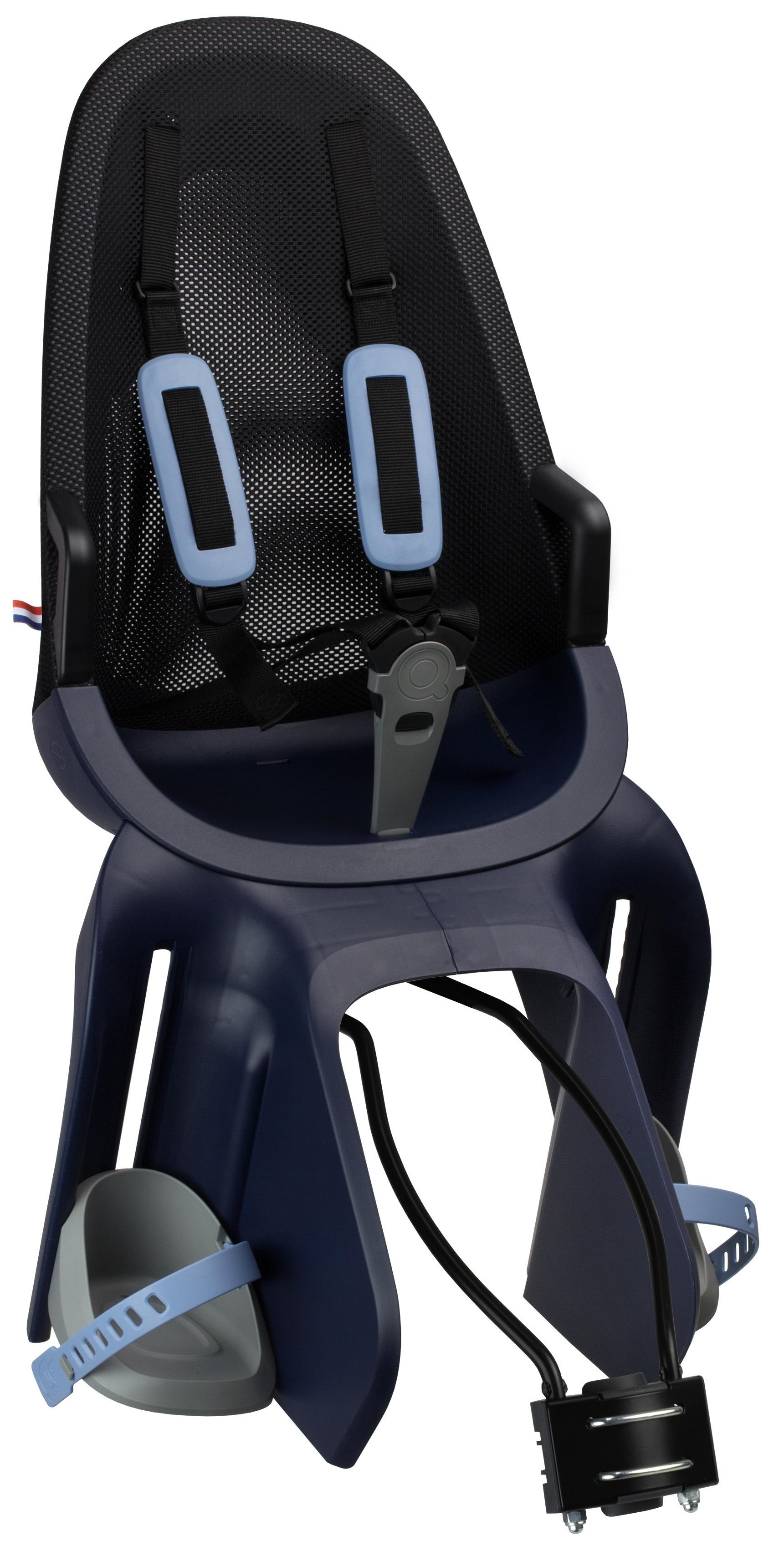 Qibbel air achterzitje frame bevest. denim blauw