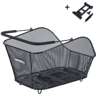 Basil Fietsmand icon m met mik bevestiging 13 liter 39 x 24 x 14 - zwart