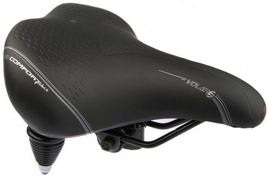 Selle Bassano Zadel volare xxl dubbelveer - zwart