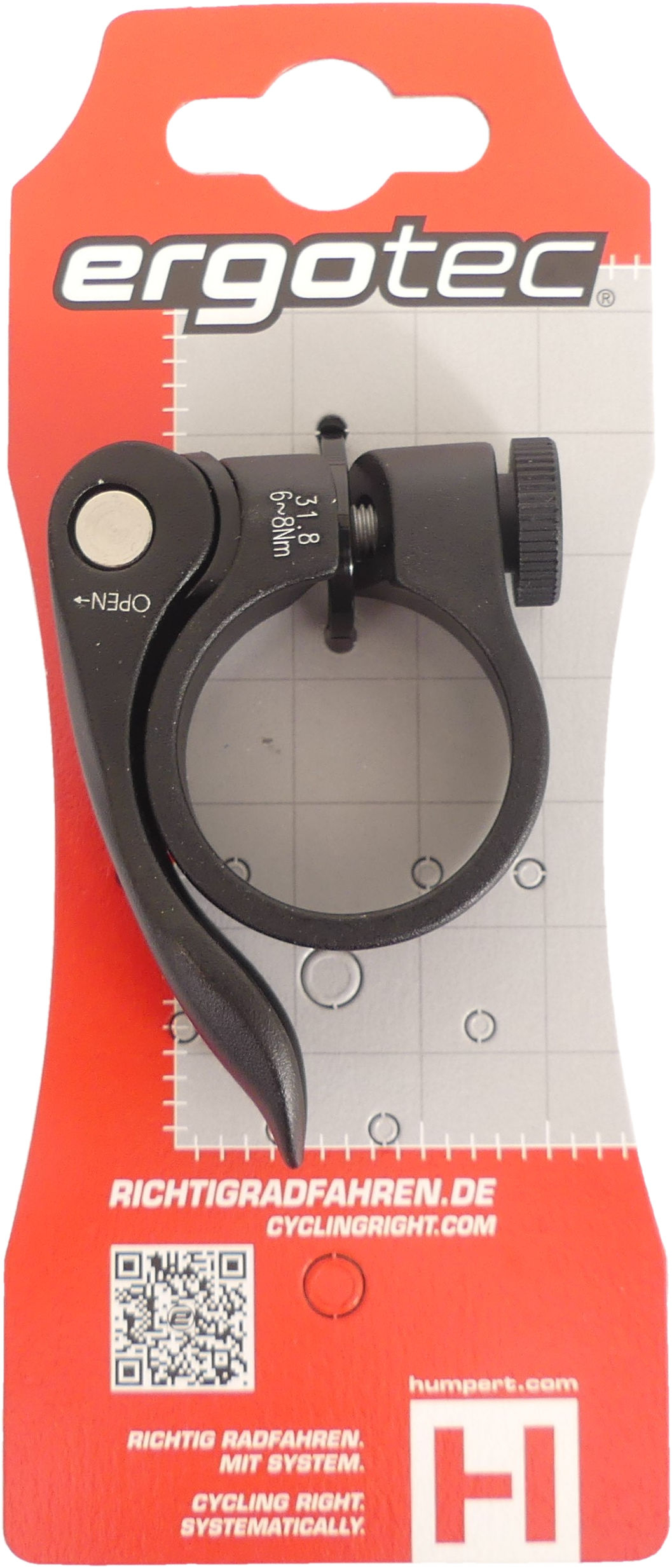 Ergotec Zadelpenklem scq-0100 ø31,8 aluminium met