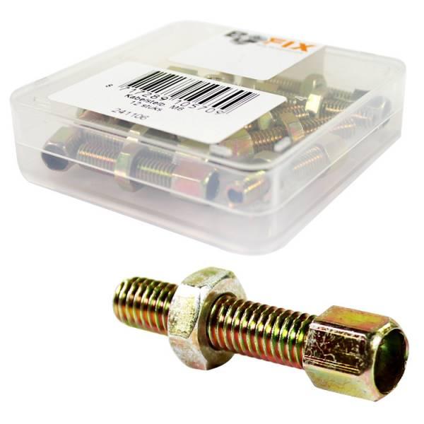 Kabelstelbout Bofix messing M6 (12 stuks)