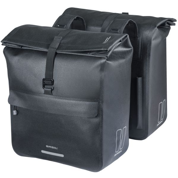 new look Dubbele tas Bisonylダブル タス ビソニル Dubbele fietstas Basil Urban Dry Neo, 46-52L - zwart