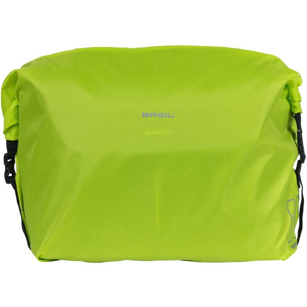 Regenschutz fr Fahrradtasche Basil "Keep Dry and Clean" - Horizontal -  Neongelb