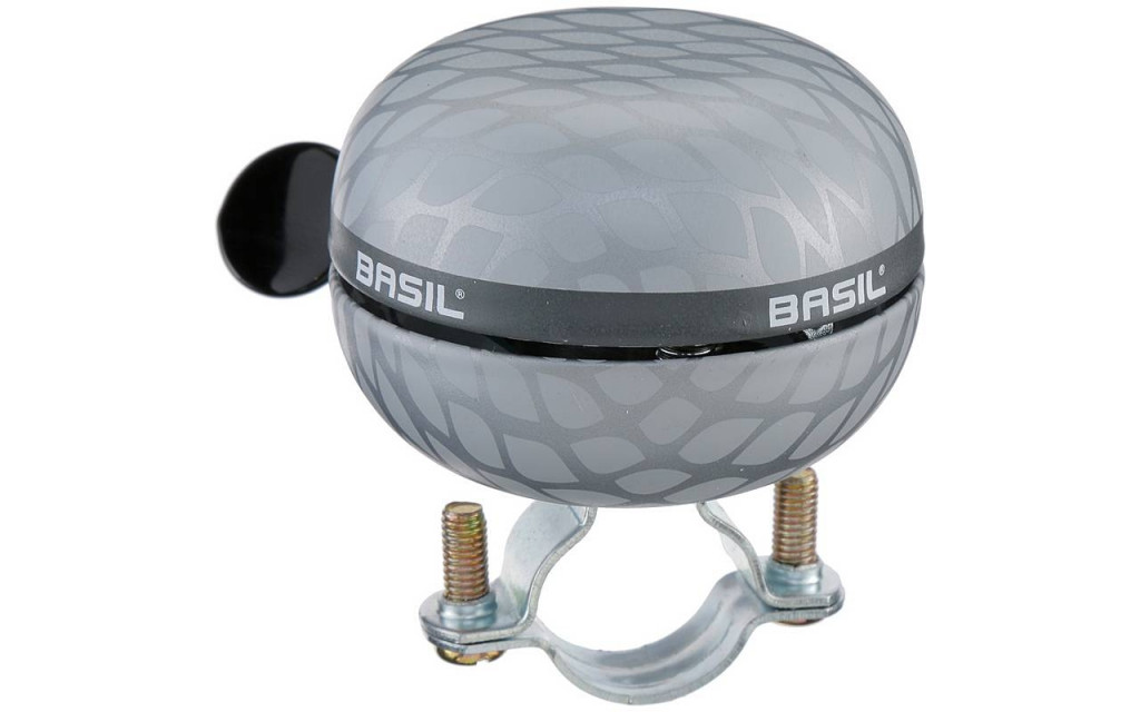 Basil Noir - fietsbel - 60 mm - zilver