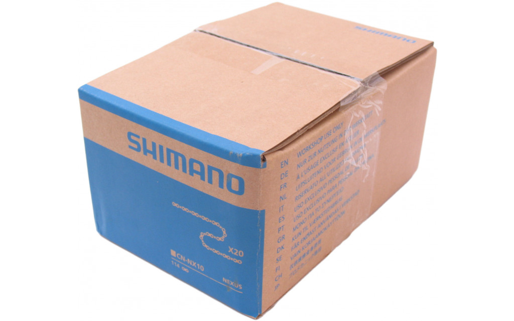 Ketting Shimano Nexus NX10 1/2" x 1/8" 114 schakels - anti roest (werkplaatsverpakking á 20 stuks)