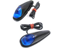Éclairage LED (à coller) - bleu / extérieur noir 