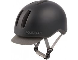 Bicycle helmet Polisport Commuter M (54-58cm) - matte black/grey 